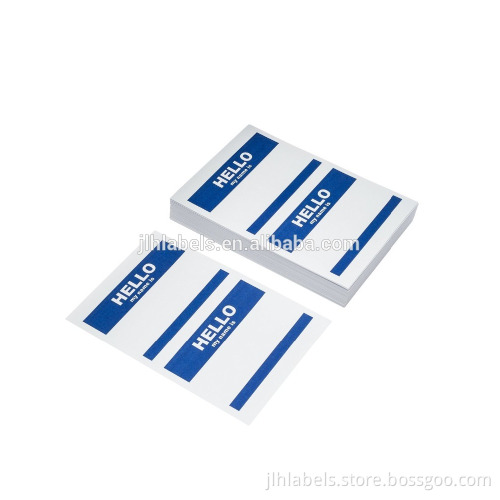 Self adhesive name tags,my name is sticker, 3.5" x 2.25" per label, 2 labels per sheet